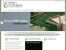 Tablet Screenshot of green-elmf-cables.com